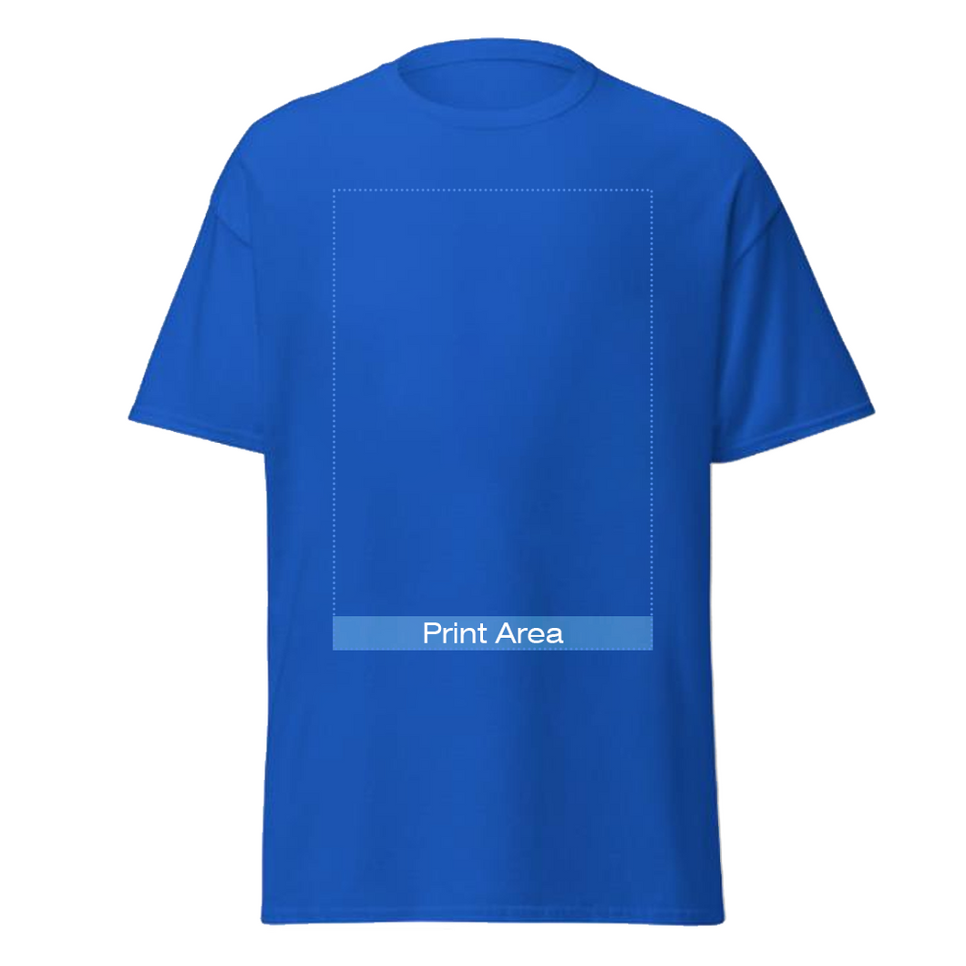 Custom Blue Agency Branded T-Shirt